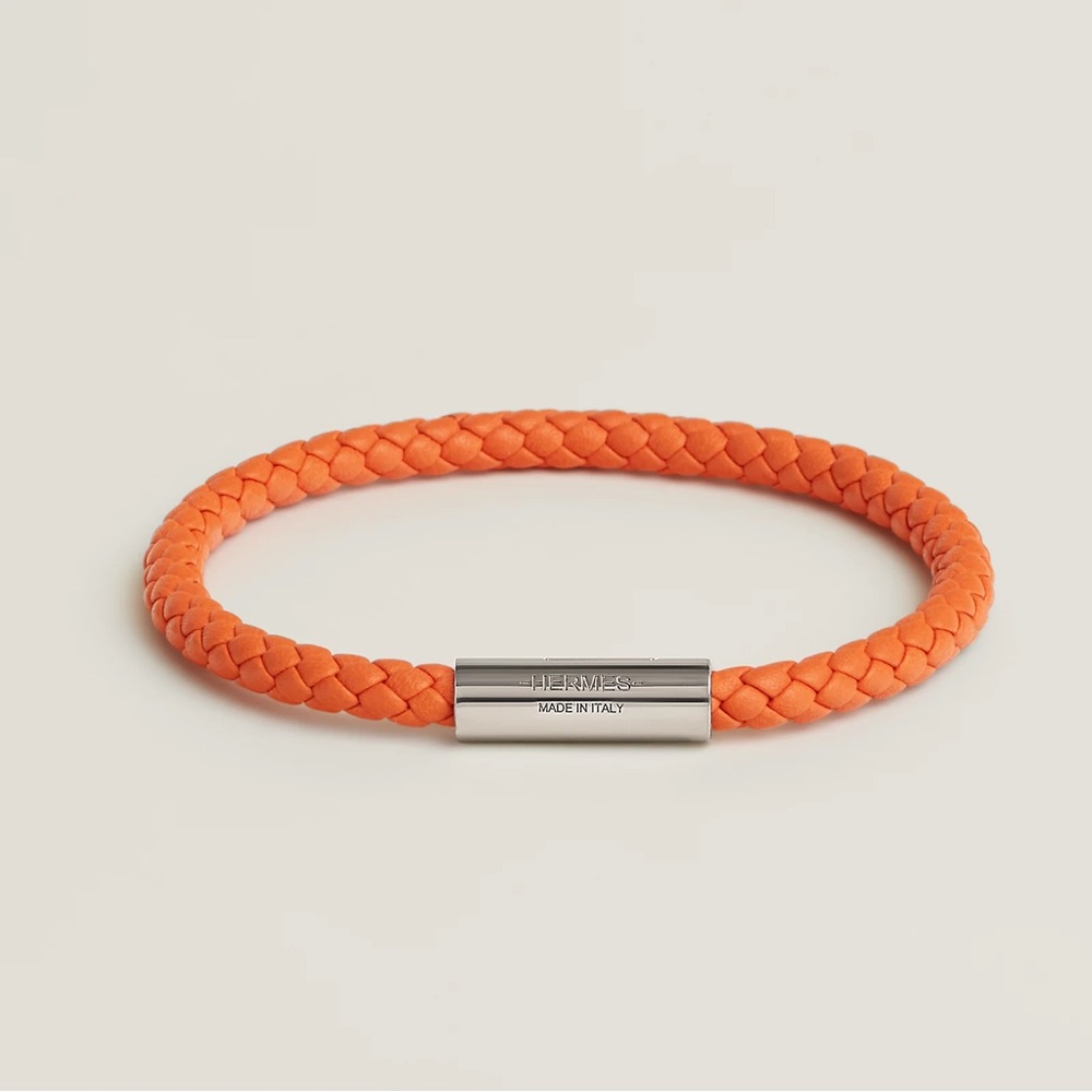 Hermès Goliath Bracelets (2) - Colors: Orange and Étain